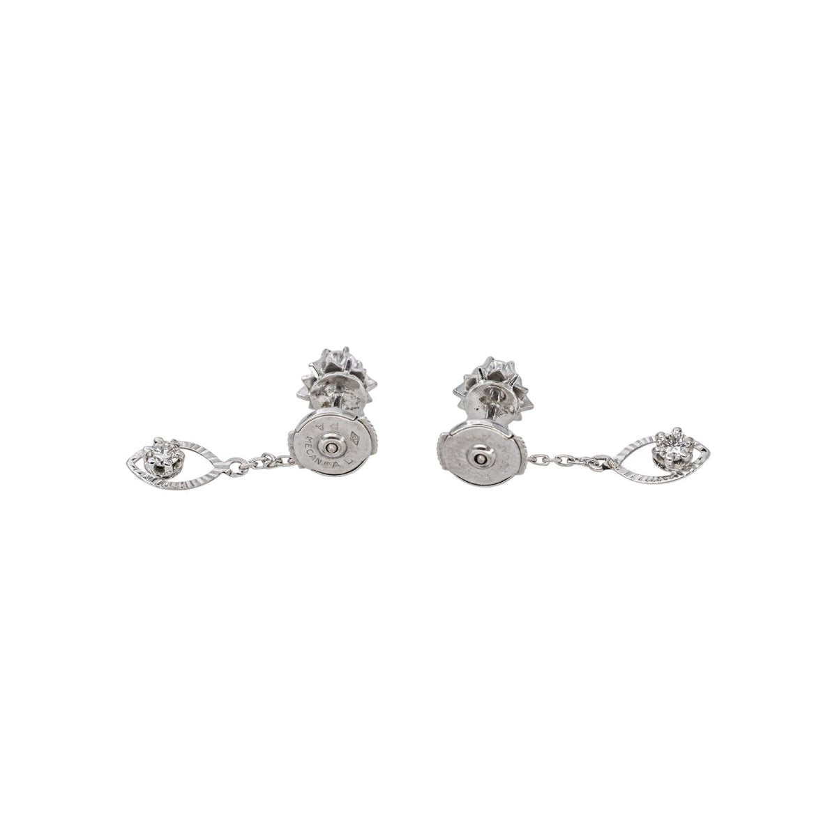 Boucles d'oreilles Or blanc Diamant - Castafiore