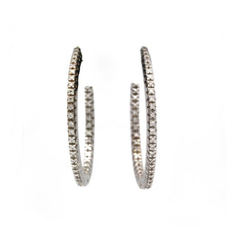 Boucles d'oreilles - Or blanc & Diamants - Castafiore