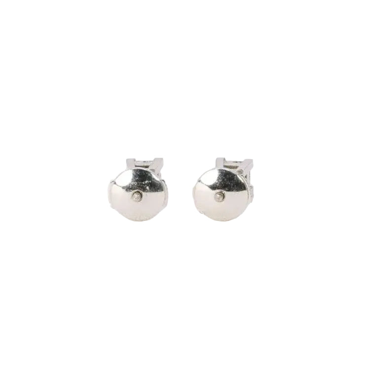 Boucles d'oreilles or blanc diamants taille princesse 0,5 ct - Castafiore