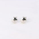 Boucles d'oreilles or blanc diamants taille princesse 0,5 ct - Castafiore