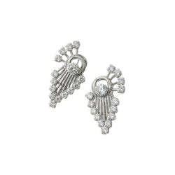 Boucles d’oreilles or blanc et Diamants