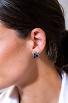 Boucles d'oreilles Or blanc Saphir - Castafiore