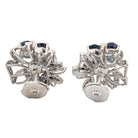 Boucles d'oreilles Or blanc Saphir - Castafiore