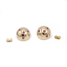 Boucles d'oreilles - Or, Diamants & Rubis - Castafiore