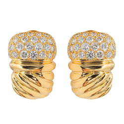 Boucles d'oreilles Or jaune Diamant - Castafiore