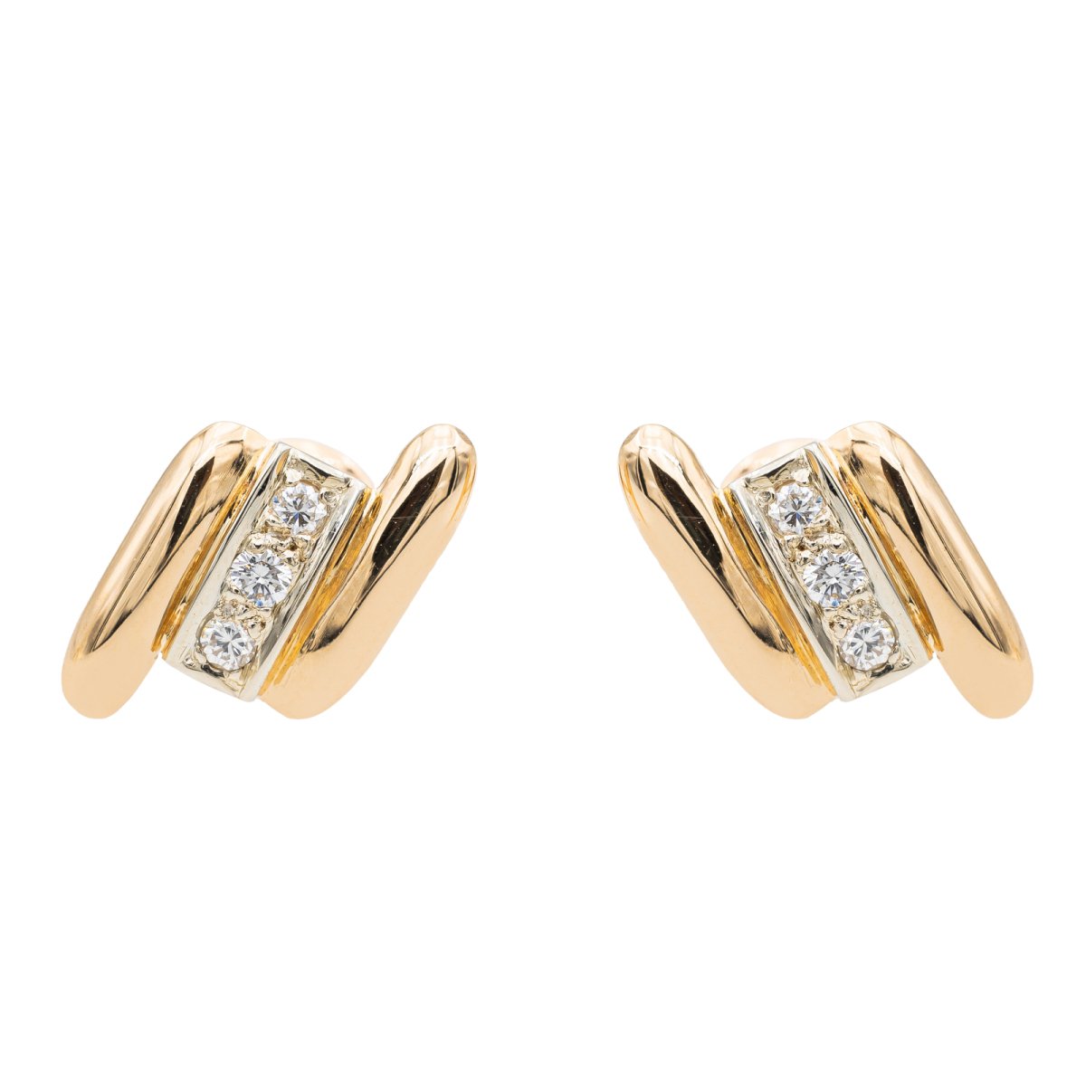 Boucles d'oreilles Or jaune Diamant - Castafiore