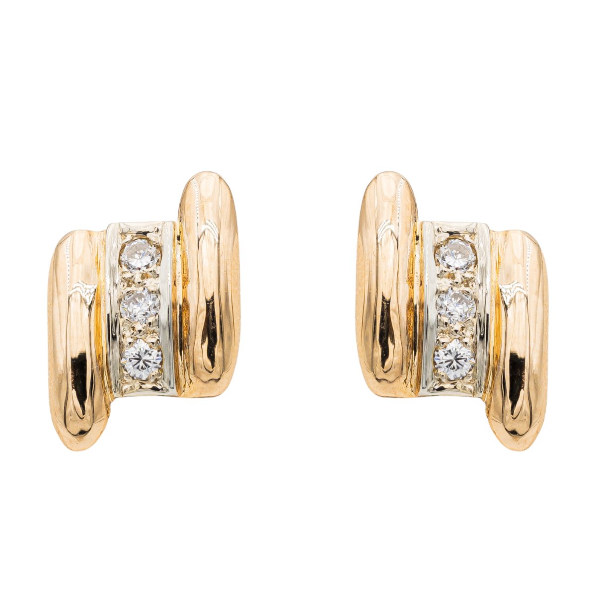Boucles d'oreilles Or jaune Diamant - Castafiore