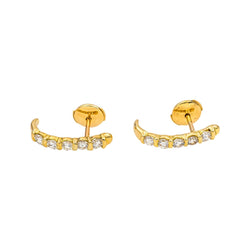Earrings Yellow gold diamond