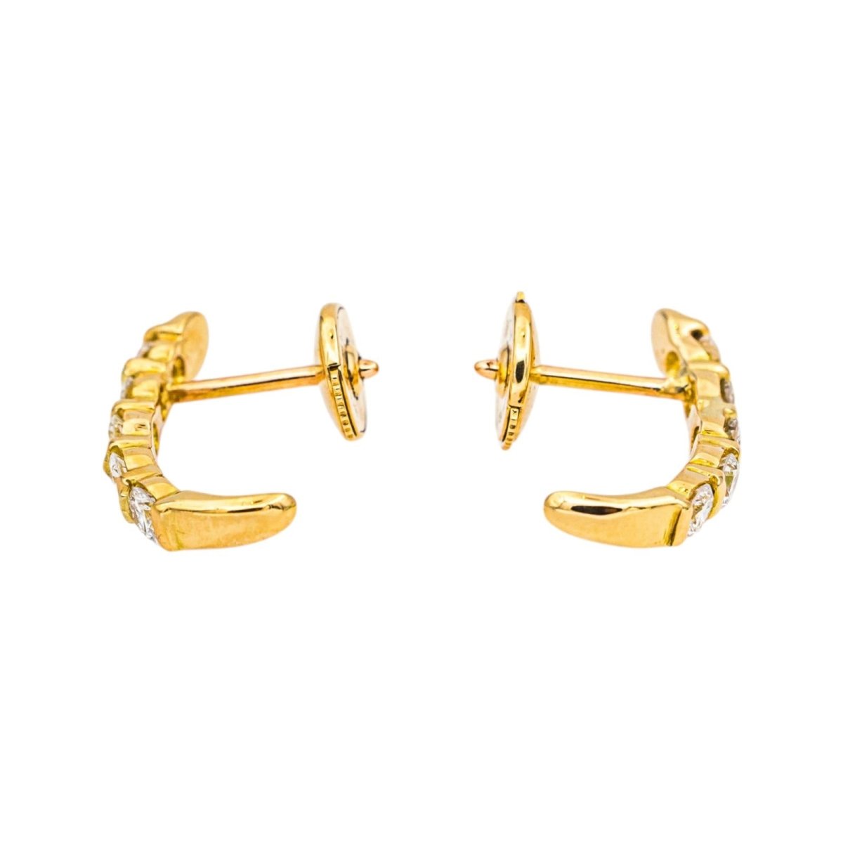 Earrings Yellow gold diamond