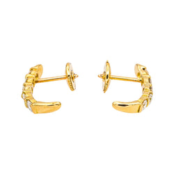 Earrings Yellow gold diamond