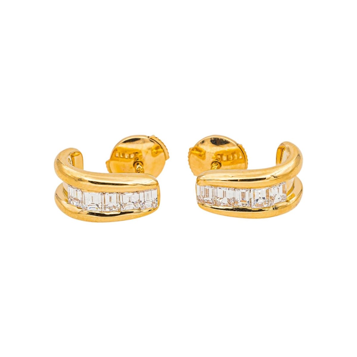 Boucles d'oreilles Or jaune Diamant - Castafiore