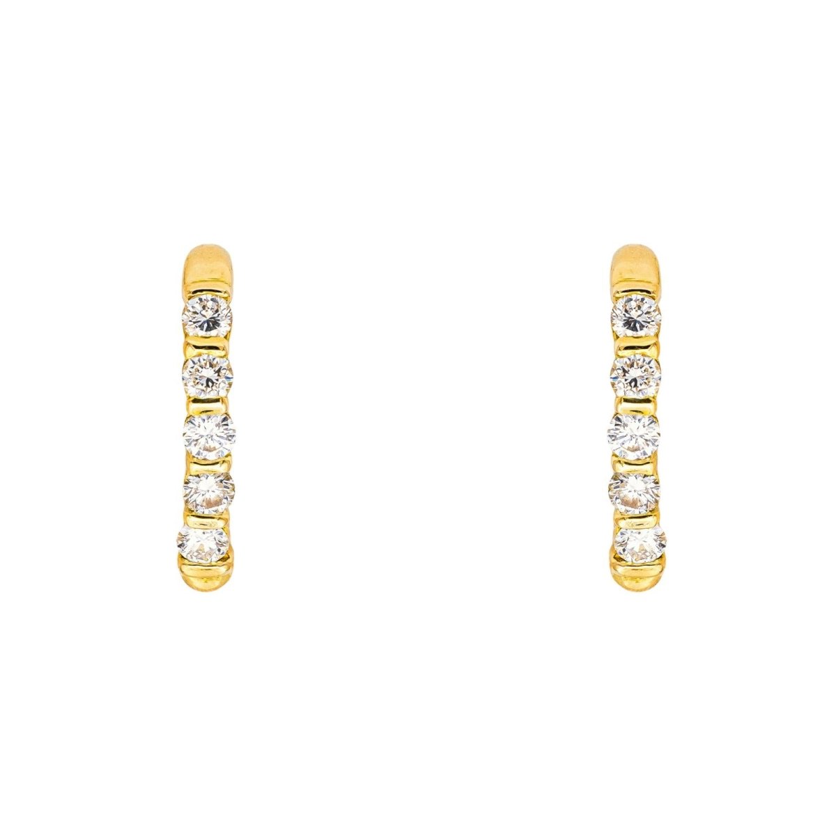 Earrings Yellow gold diamond