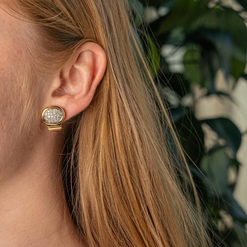 Boucles d'oreilles Or jaune Diamant - Castafiore