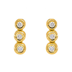 Boucles d'oreilles Or jaune Diamant - Castafiore