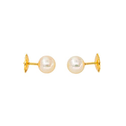 Boucles d'oreilles Or jaune Perle - Castafiore