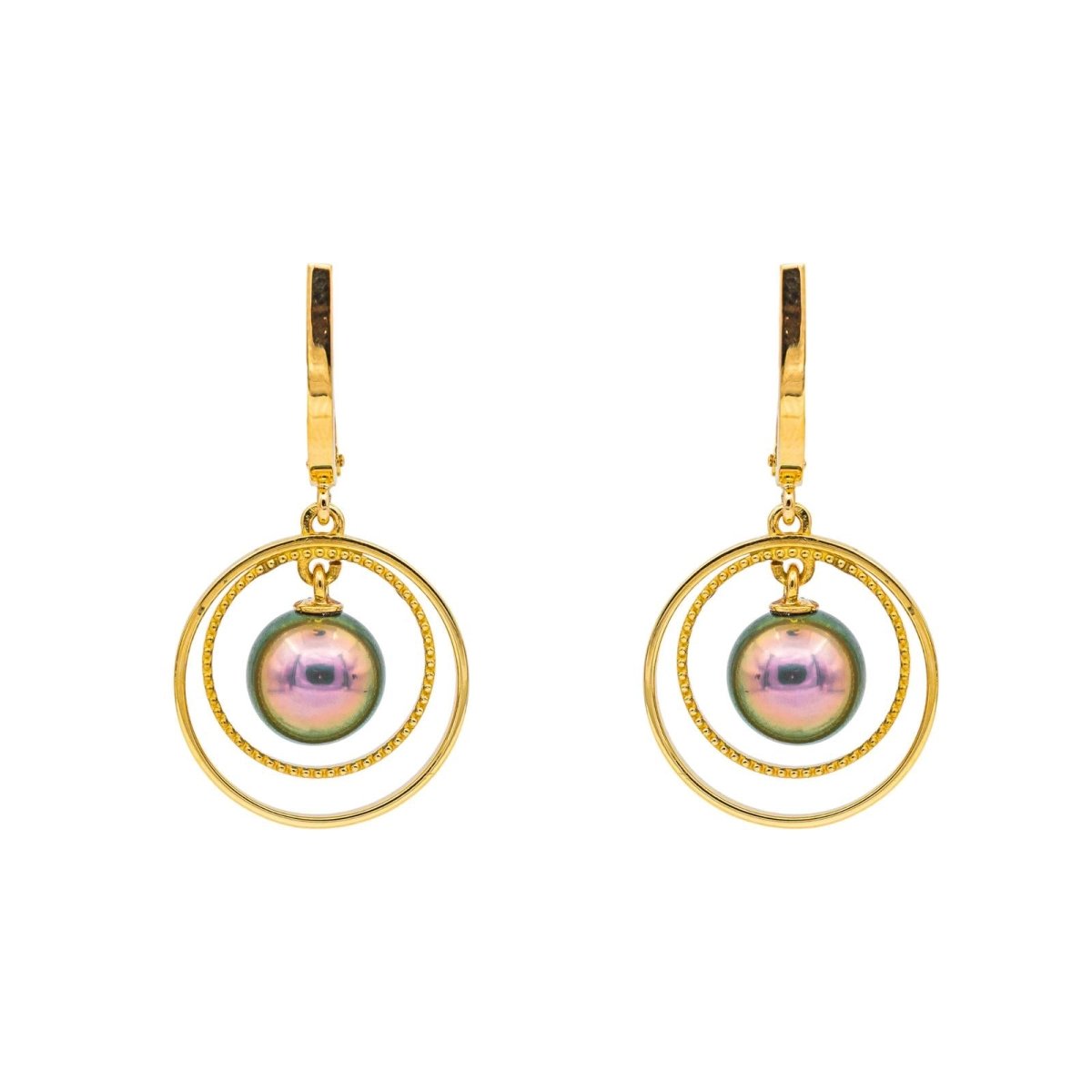 Boucles d'oreilles Or jaune Perle - Castafiore