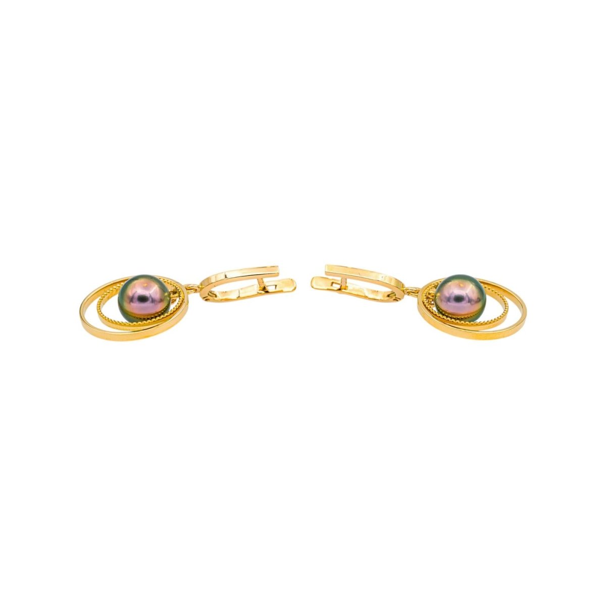 Boucles d'oreilles Or jaune Perle - Castafiore