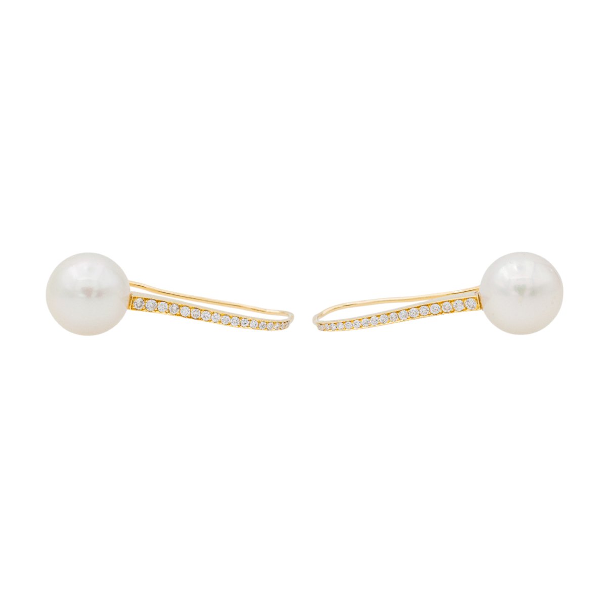 Boucles d'oreilles Or jaune Perle de culture - Castafiore