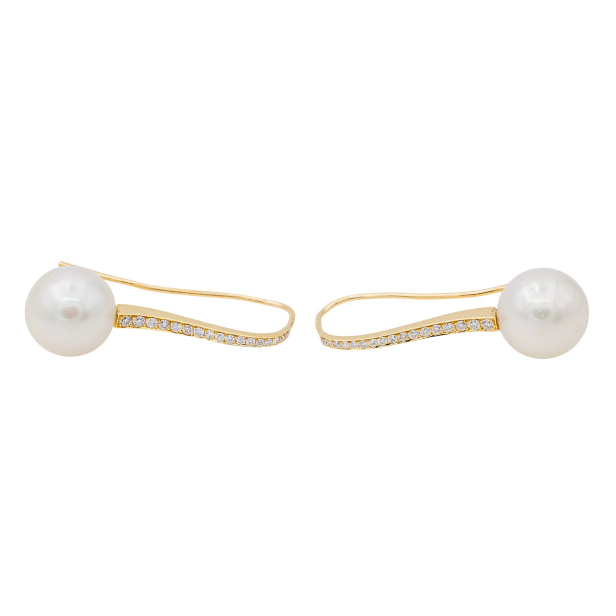 Boucles d'oreilles Or jaune Perle de culture - Castafiore