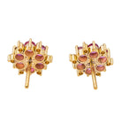 Boucles d'oreilles Or jaune Rubis - Castafiore