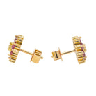 Boucles d'oreilles Or jaune Rubis - Castafiore