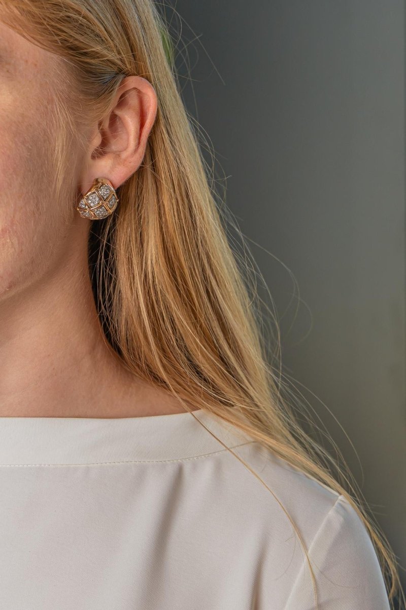 Boucles d'oreilles Or rose Diamant - Castafiore