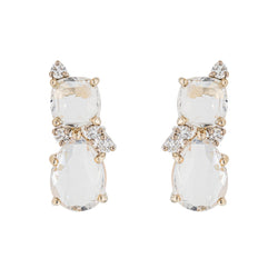 Boucles d'oreilles Or rose Topaze - Castafiore