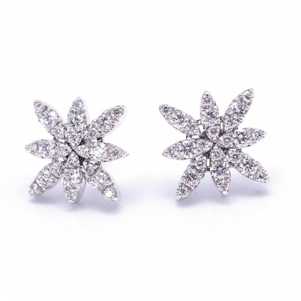 Boucles d'oreilles PASQUALE BRUNI avec diamants. D'occasion - Castafiore