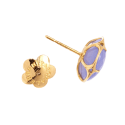 Boucles d'oreilles PASQUALE BRUNI "Bon Ton" en or rose et calcédoines - Castafiore