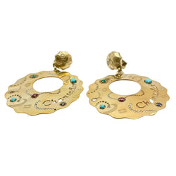Boucles d'oreilles Pendantes CHANTECLER en or jaune - Castafiore