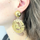 Boucles d'oreilles Pendantes CHANTECLER en or jaune - Castafiore