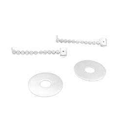 Earrings CHAUMET, "Boréal", in white gold 750/000 and diamonds.