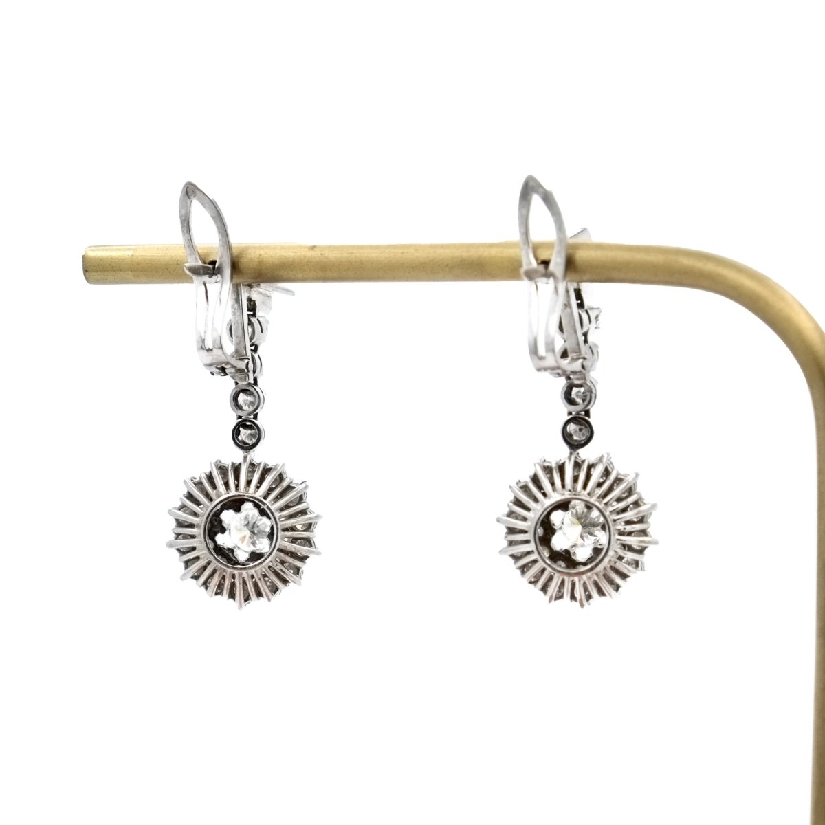 Boucles d'oreilles pendantes en diamant - Castafiore