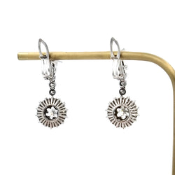 Boucles d'oreilles pendantes en diamant - Castafiore