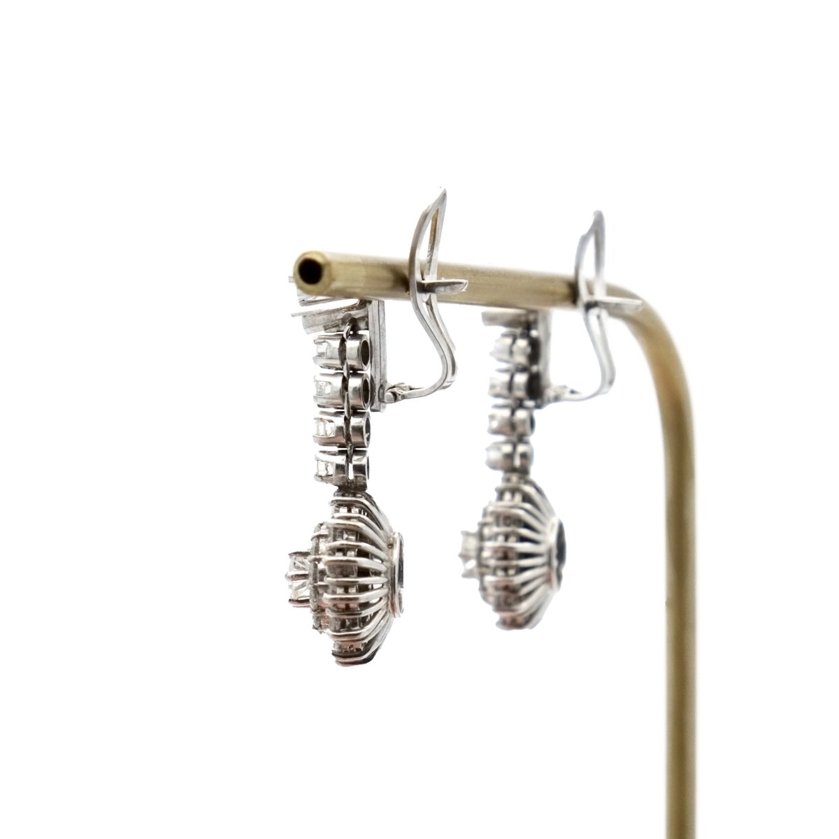 Boucles d'oreilles pendantes en diamant - Castafiore