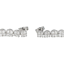 Boucles d'oreilles Pendantes en or blanc et diamant - Castafiore