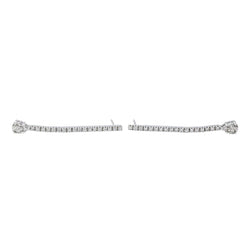 Boucles d'oreilles Pendantes en or blanc et diamants - Castafiore