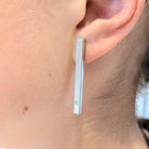 Boucles d'oreilles Pendantes en or blanc et diamants - Castafiore