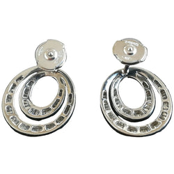 Boucles d'oreilles Pendantes en or blanc et diamants - Castafiore