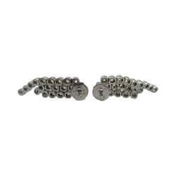 Boucles d'oreilles Pendantes en or blanc et diamants - Castafiore