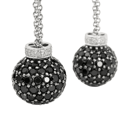 Boucles d’oreilles Pendantes en or blanc et diamants - Castafiore