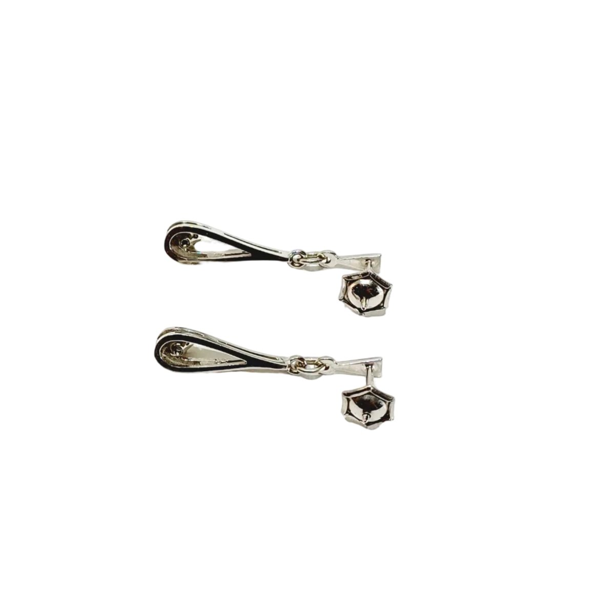 Boucles d’oreilles Pendantes en or blanc et diamants - Castafiore