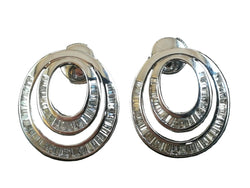 Boucles d'oreilles Pendantes en or blanc et diamants - Castafiore