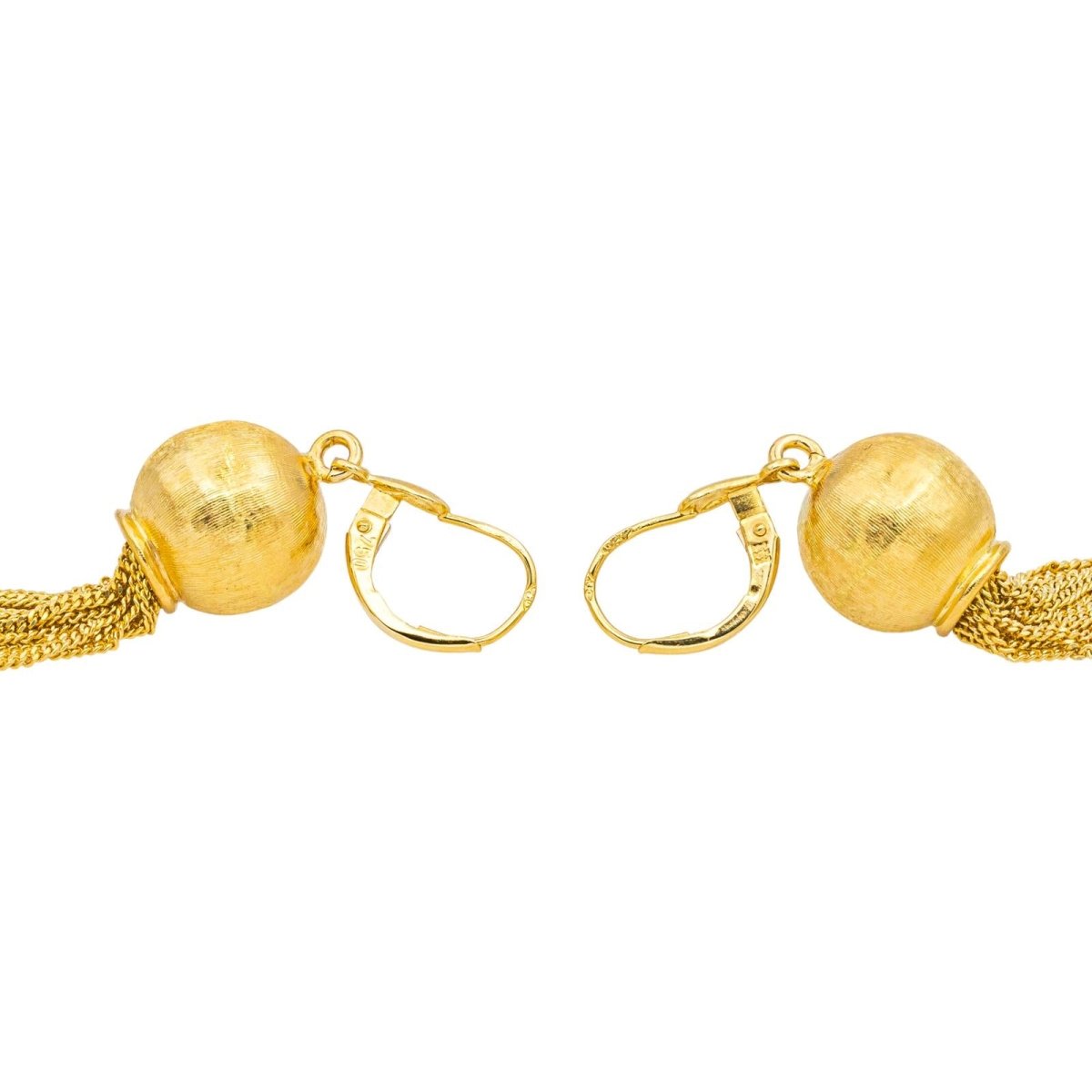 Boucles d'oreilles Pendantes en or jaune - Castafiore
