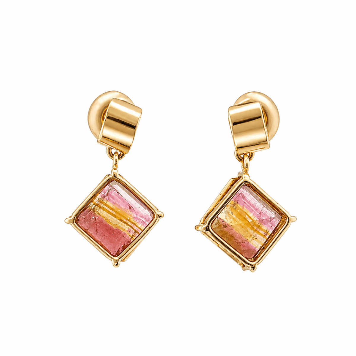 Boucles d'oreilles Pendantes en or jaune - Castafiore