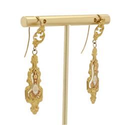 Boucles d'oreilles Pendantes en or jaune - Castafiore