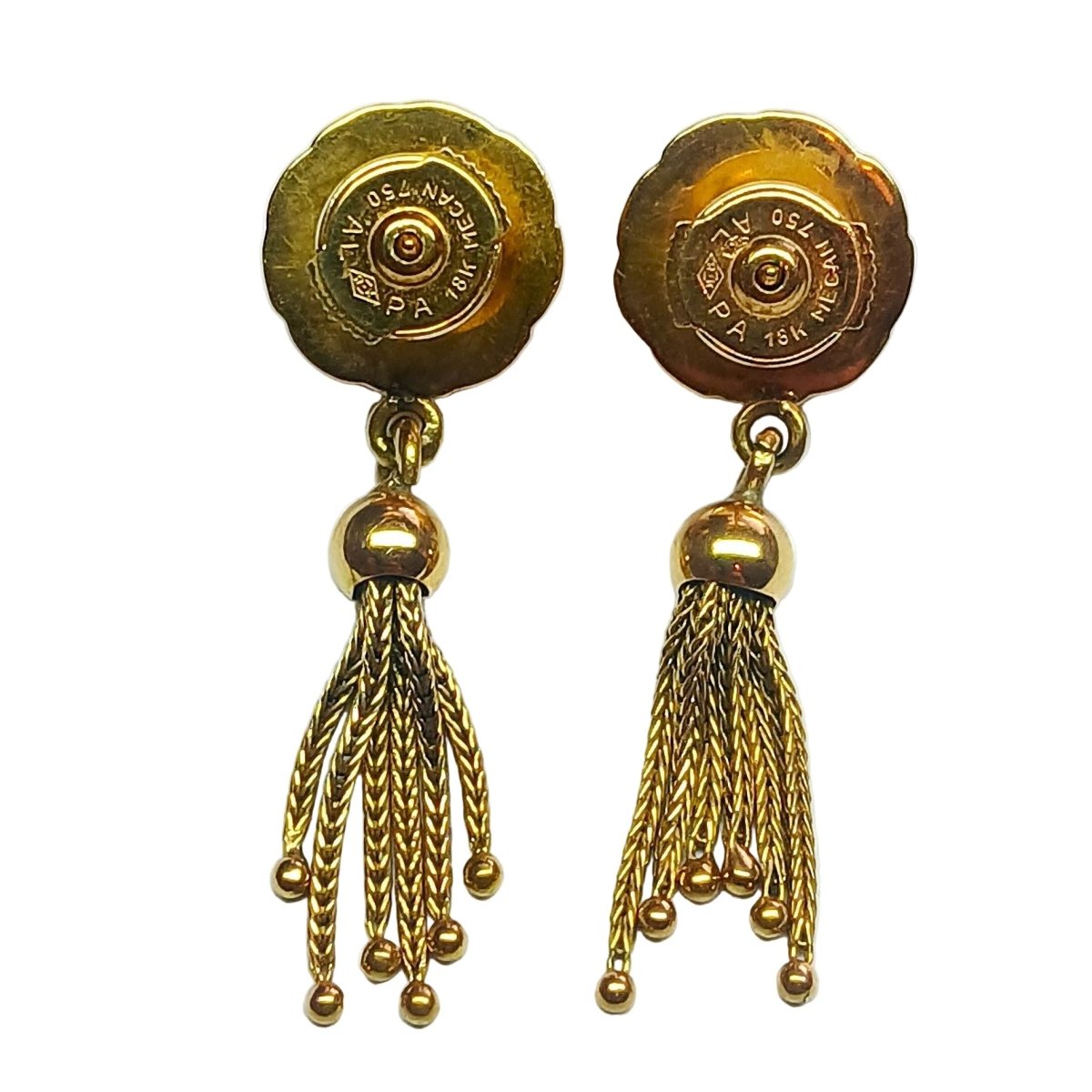 Boucles d'oreilles Pendantes en or jaune - Castafiore