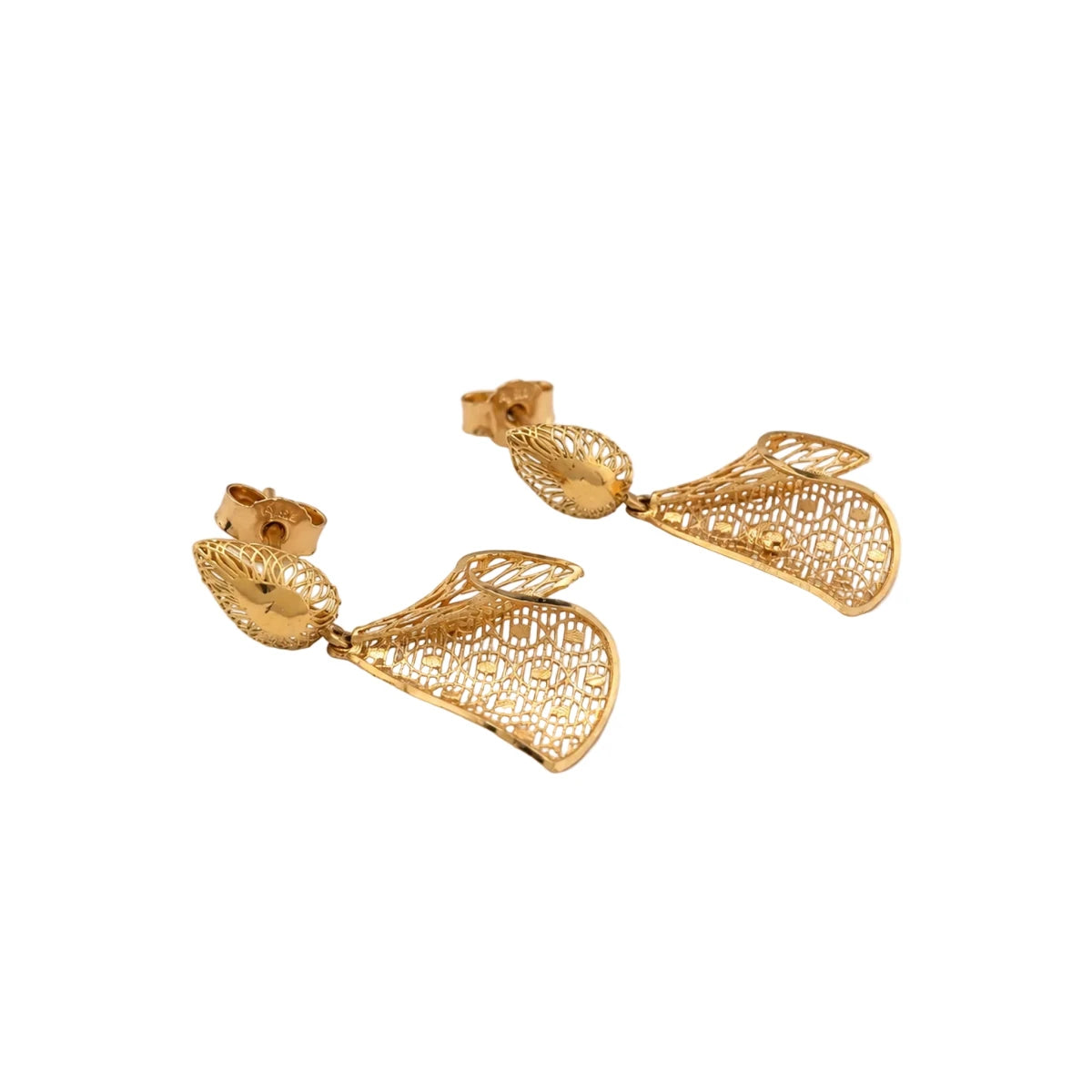 Boucles d’oreilles Pendantes en or jaune - Castafiore