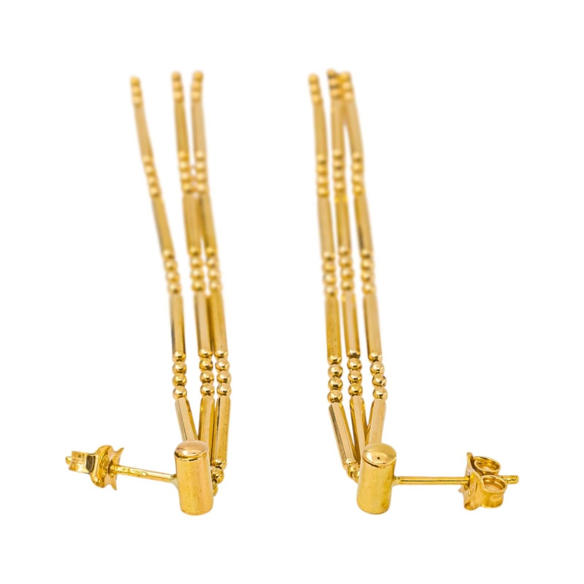 Boucles d'oreilles Pendantes en or jaune - Castafiore