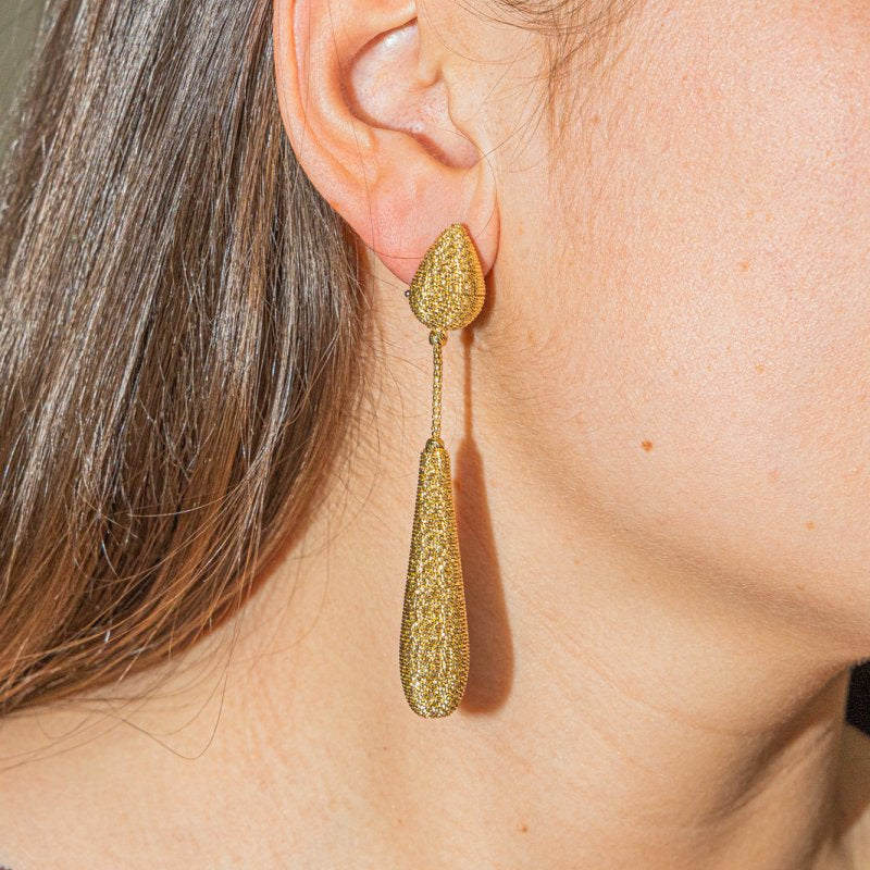Boucles d'oreilles Pendantes en Or jaune - Castafiore